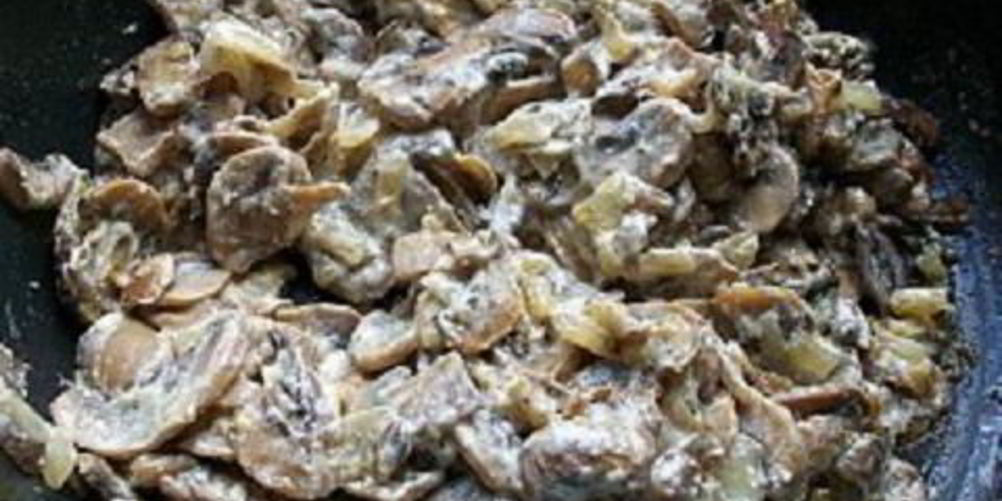 Рецепт грибы в сметане