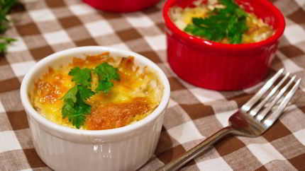 Грибы, запеченные с сыром