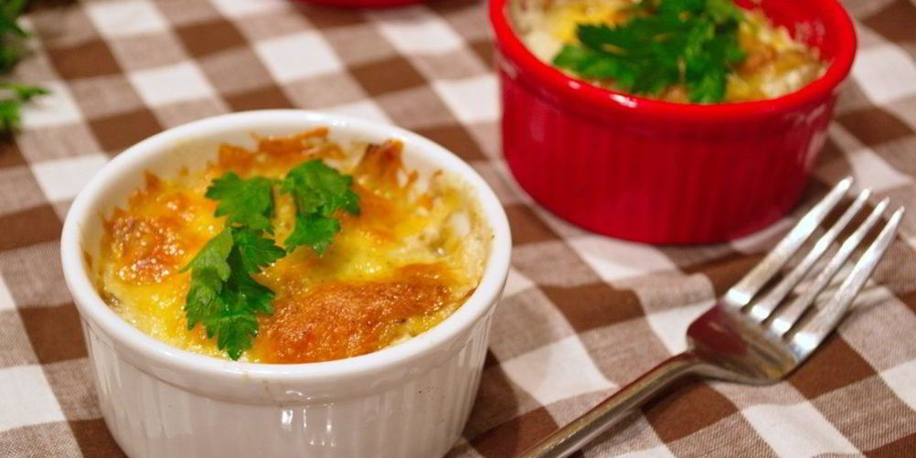 Рецепт грибы, запеченные с сыром