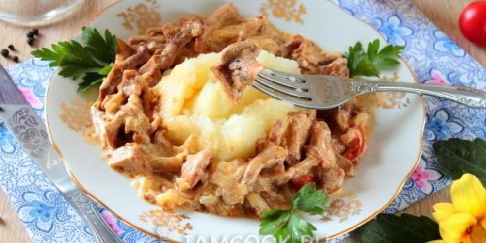 Рецепт лисички жареные в сметане