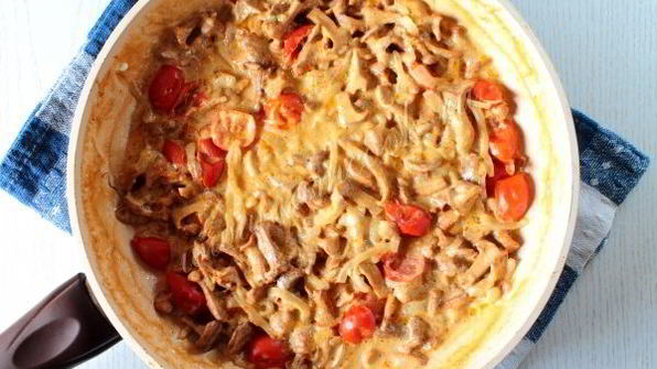 лисички жареные в сметане