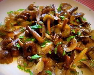 Опята жареные в мультиварке