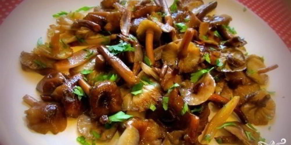 Рецепт опята жареные в мультиварке