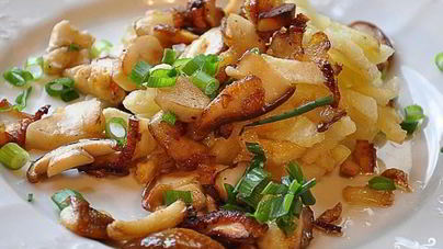 Подосиновики, жареные с картошкой