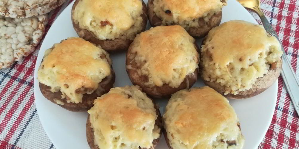 Рецепт шампиньоны, фаршированные кускусом