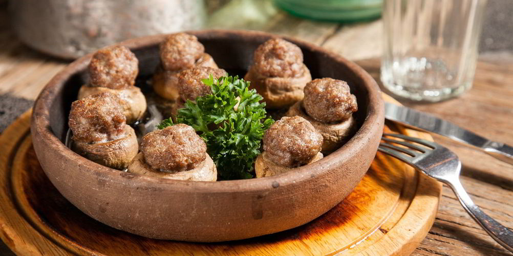 Рецепт шампиньоны, фаршированные мясом
