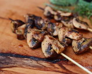 Шампиньоны на костре