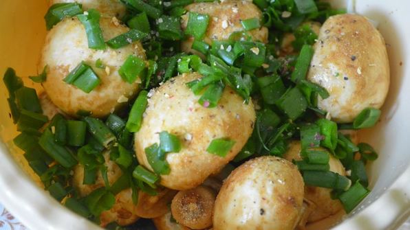 шампиньоны на мангале