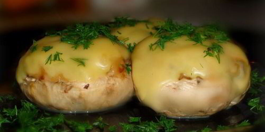 Рецепт шампиньоны с брынзой и пармезаном
