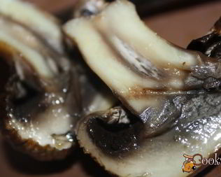 Шампиньоны с чесночным ароматом на мангале