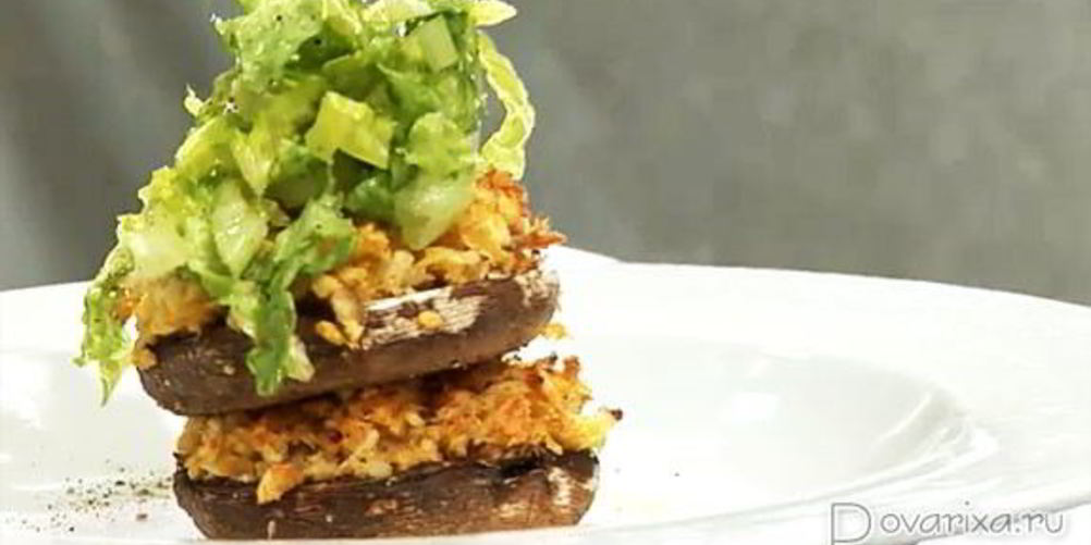 Рецепт шампиньоны с начинкой