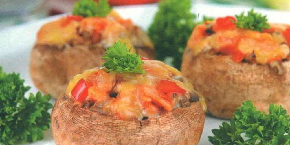 Рецепт шампиньоны с помидорами и сыром