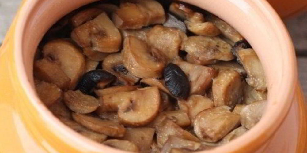 Рецепт шампиньоны в горшочках