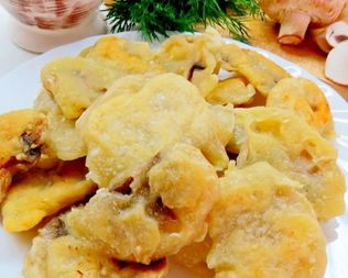 Шампиньоны в хрустящем кляре