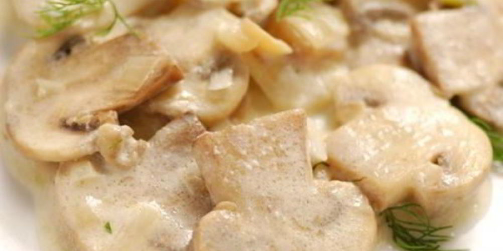 Рецепт шампиньоны в сливочном соусе