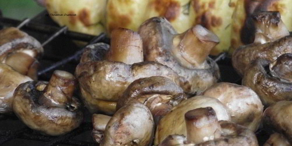 Рецепт шампиньоны, запеченные на мангале
