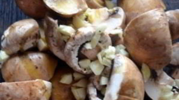 шампиньоны, запеченные в духовке