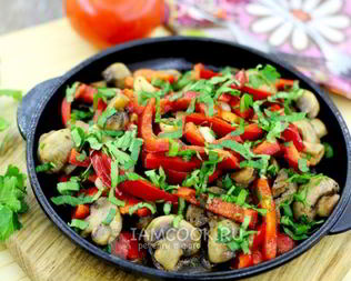 Шампиньоны жареные