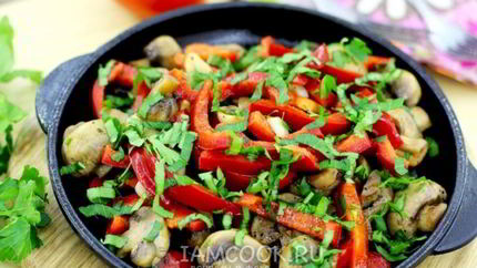 Шампиньоны жареные