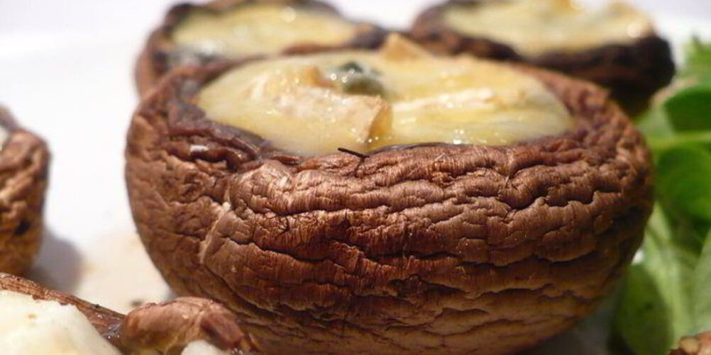 Рецепт запеченные фаршированные шампиньоны