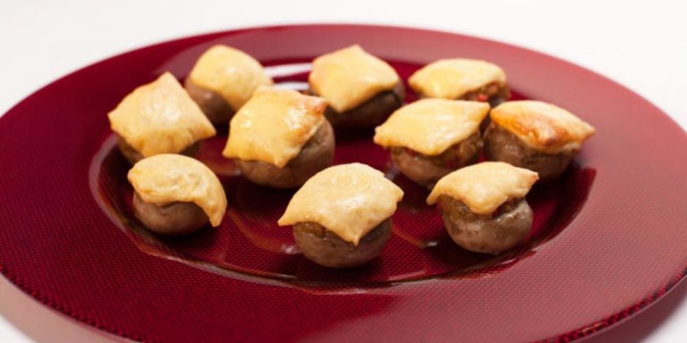 Рецепт запеченные шампиньоны с овощной икрой