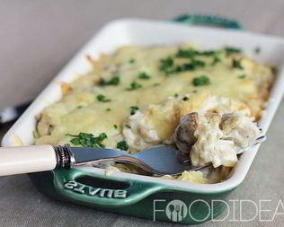 Запеченные шампиньоны с сыром