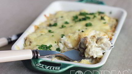 Запеченные шампиньоны с сыром