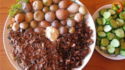 Жареные грибы рыжики