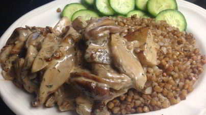 Жареные подосиновики