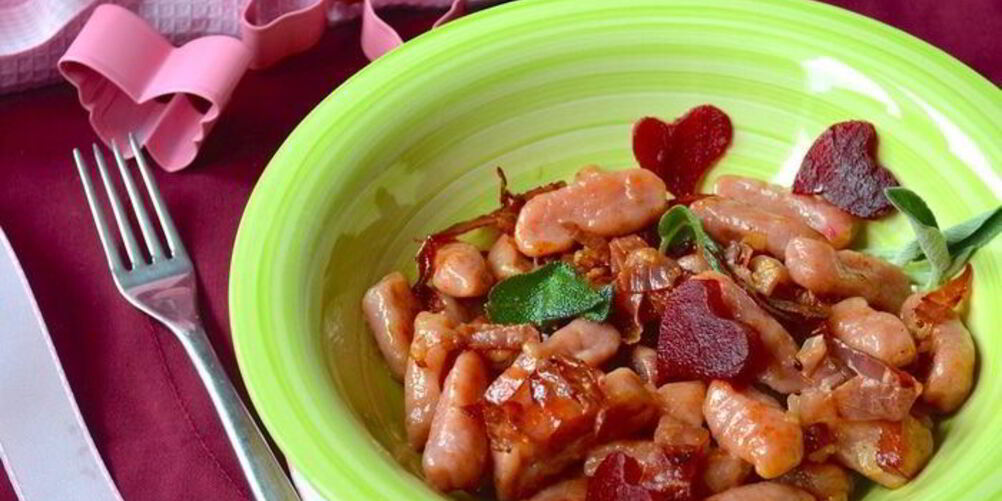 Рецепт итальянские ньокки со свеклой