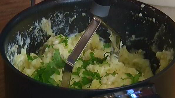 картофельное пюре с йогуртом и специями