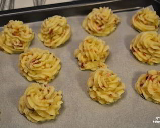 Картофельное пюре с ветчиной