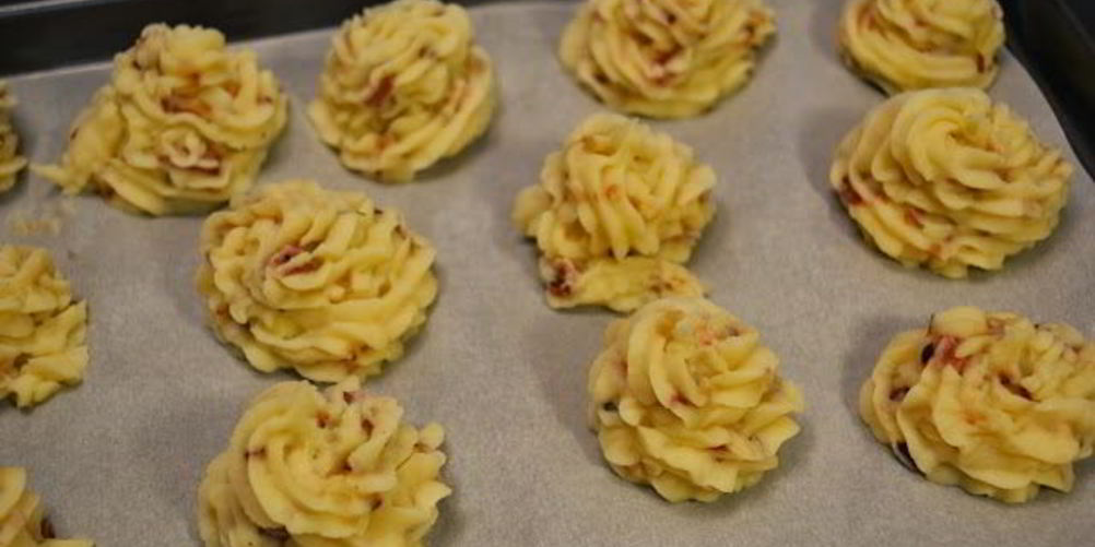 Рецепт картофельное пюре с ветчиной