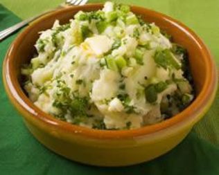 Картофельное пюре с зеленым луком по-ирландски