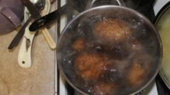 картофельное пюре со свининой