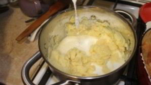 картофельное пюре со свининой