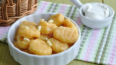 Картофельные ньокки с тыквой