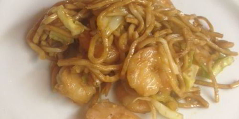 Рецепт китайская лапша с креветками