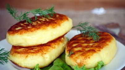 Картофельные котлеты с брынзой