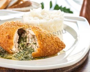 Котлета по-киевски со специями в мультиварке