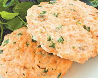 Котлеты из фарша лосося