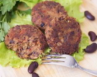 Котлеты из фасоли и перловки