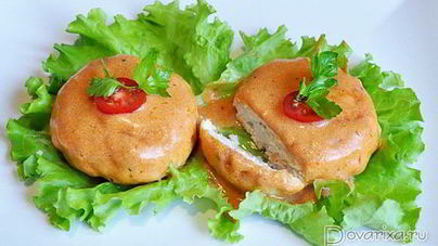 Котлеты из индейки в томатно-сливочном соусе