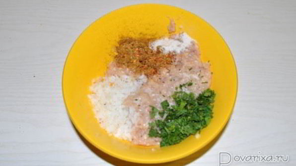 котлеты из куриного фарша с рисом