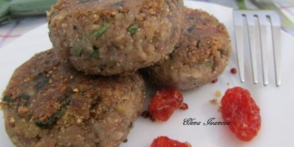 Рецепт котлеты из печеного баклажана