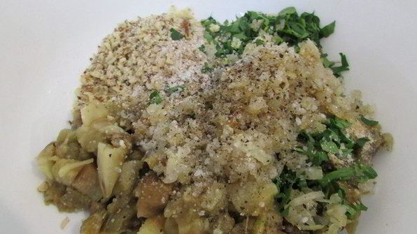 котлеты из печеного баклажана