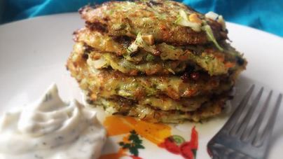 Котлеты из цуккини с копченными мидиями