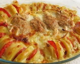 Котлеты Полосатый рейс с гарниром