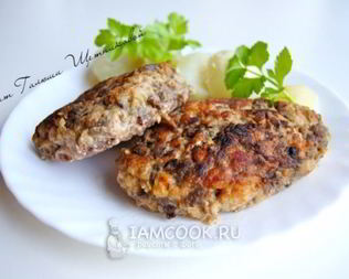 Котлеты с куриными сердечками