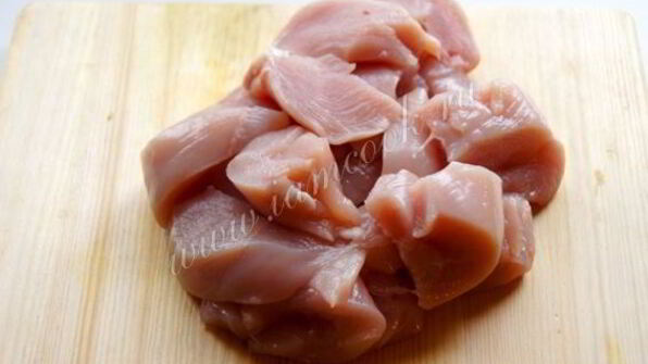 котлеты с куриными сердечками